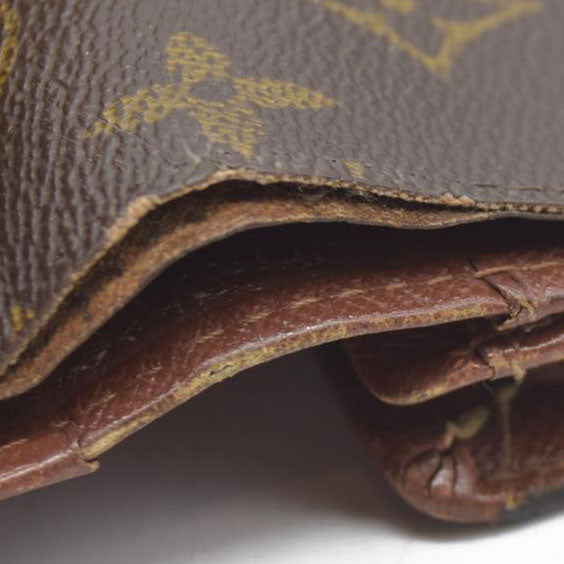 $725 Louis Vuitton Monogram Porte Monnaie Billets Tresor Bifold Wallet CA1021
