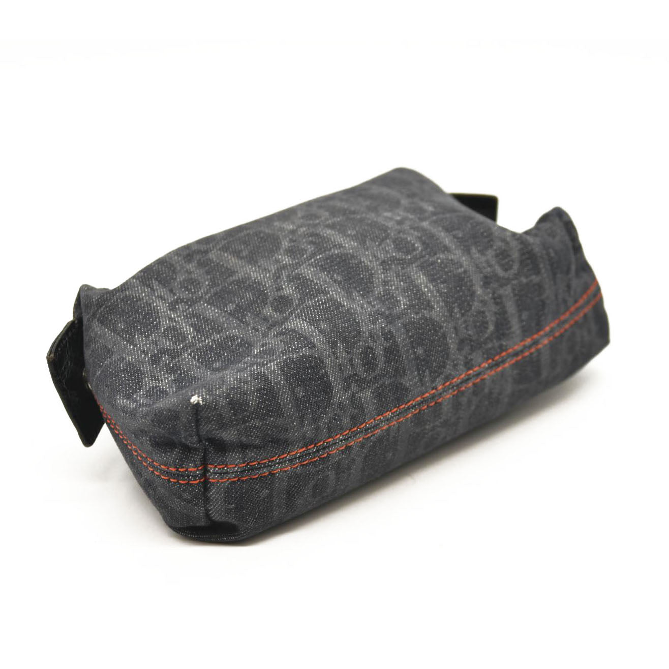 DIOR Logogram Pouch Dark Navy Orange Denim