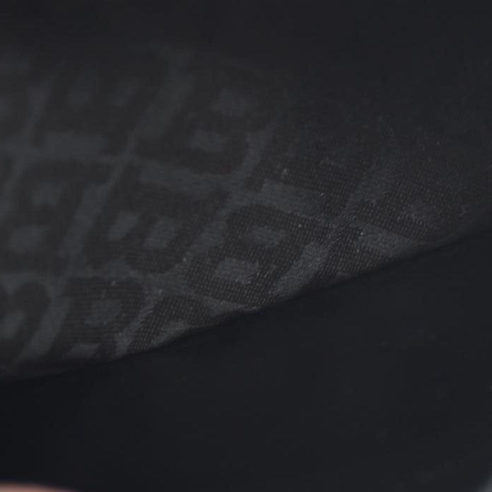 BALLY BB Logo Leather Long Bifold Wallet Black