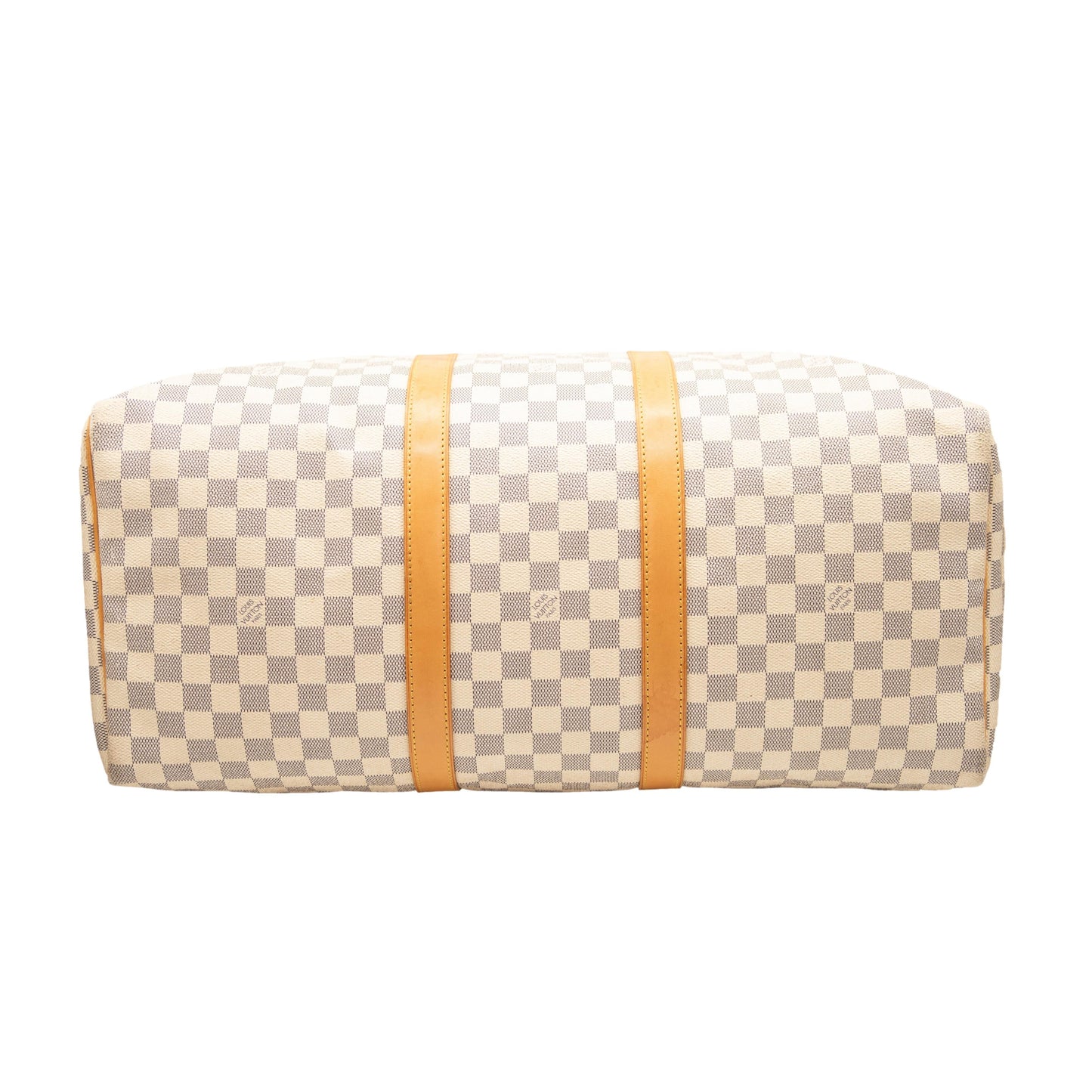 USED Louis Vuitton Damier Azur Keepall 50 Duffle Travel Luggage