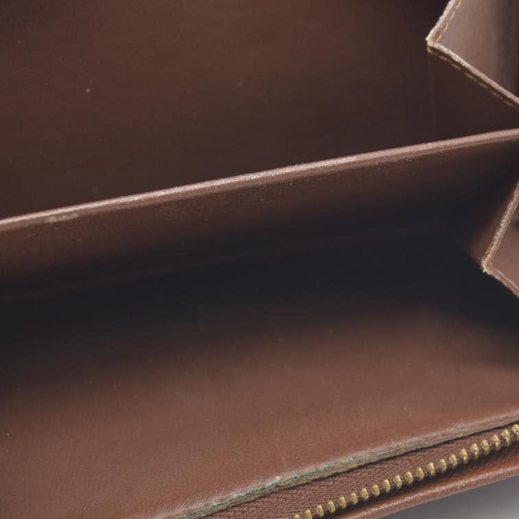 $725 Louis Vuitton Monogram Porte Monnaie Billets Tresor Bifold Wallet CA1021