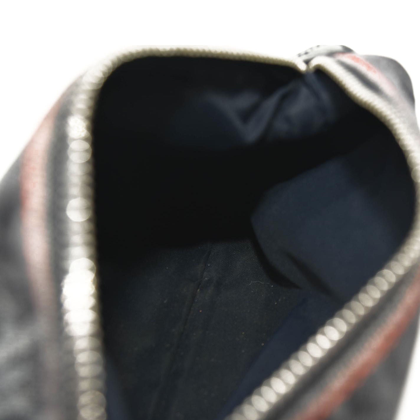 DIOR Logogram Pouch Dark Navy Orange Denim