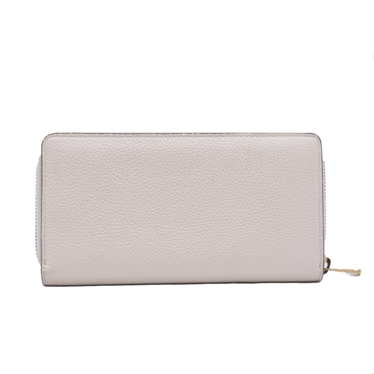 $890 GUCCI Calfskin Zumi Zip Around Wallet Off White CONSIGNMENT