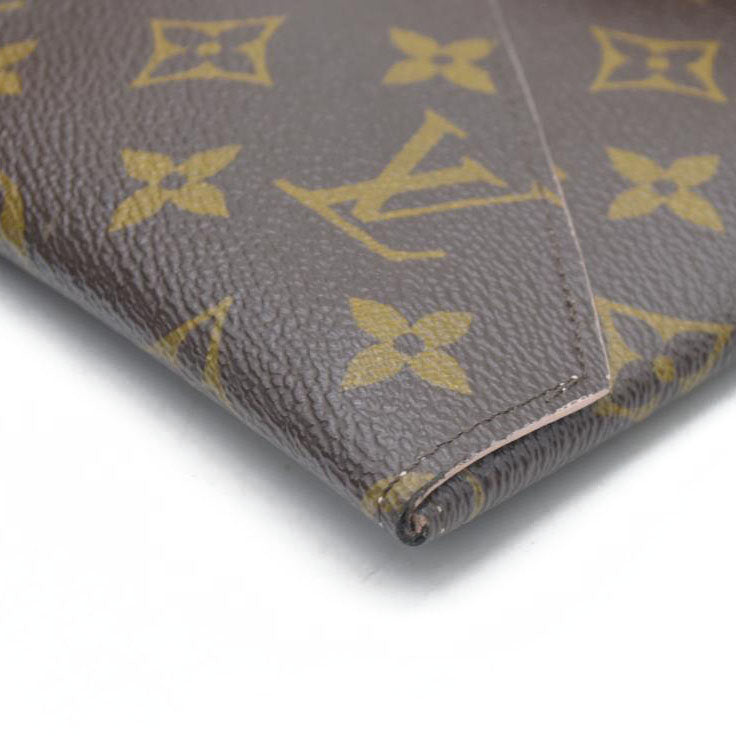 AUCTION $810 LOUIS VUITTON Monogram Large Kirigami Pochette Insert Rose Ballerine SN4158