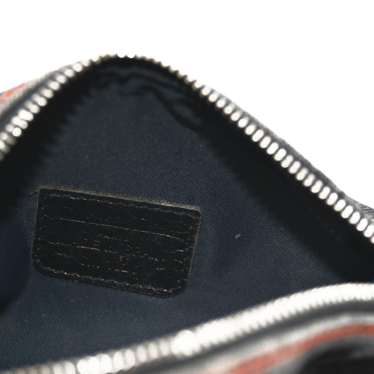 DIOR Logogram Pouch Dark Navy Orange Denim