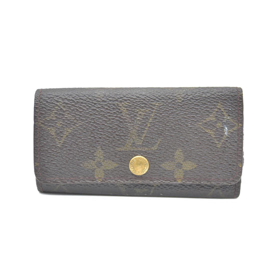 Louis Vuitton Monogram Multicles 4 Ring Key Case Brown RA0091