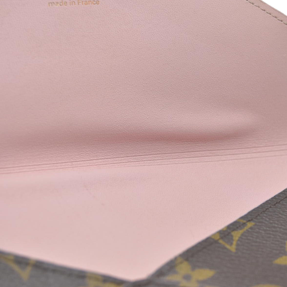 AUCTION $810 LOUIS VUITTON Monogram Large Kirigami Pochette Insert Rose Ballerine SN4158