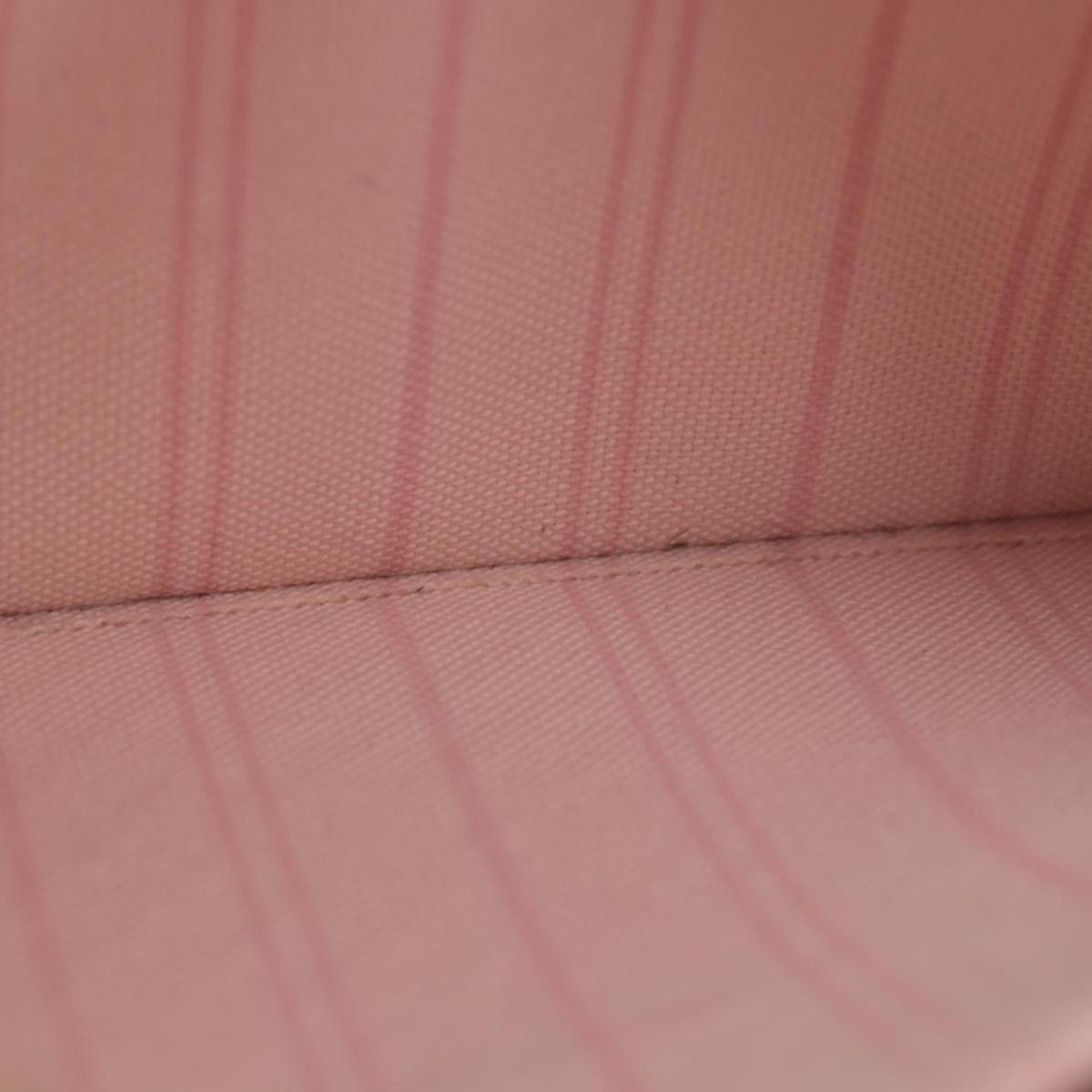 $600 Louis Vuitton Damier Azur Neverfull MM GM Pochette Rose Ballerine