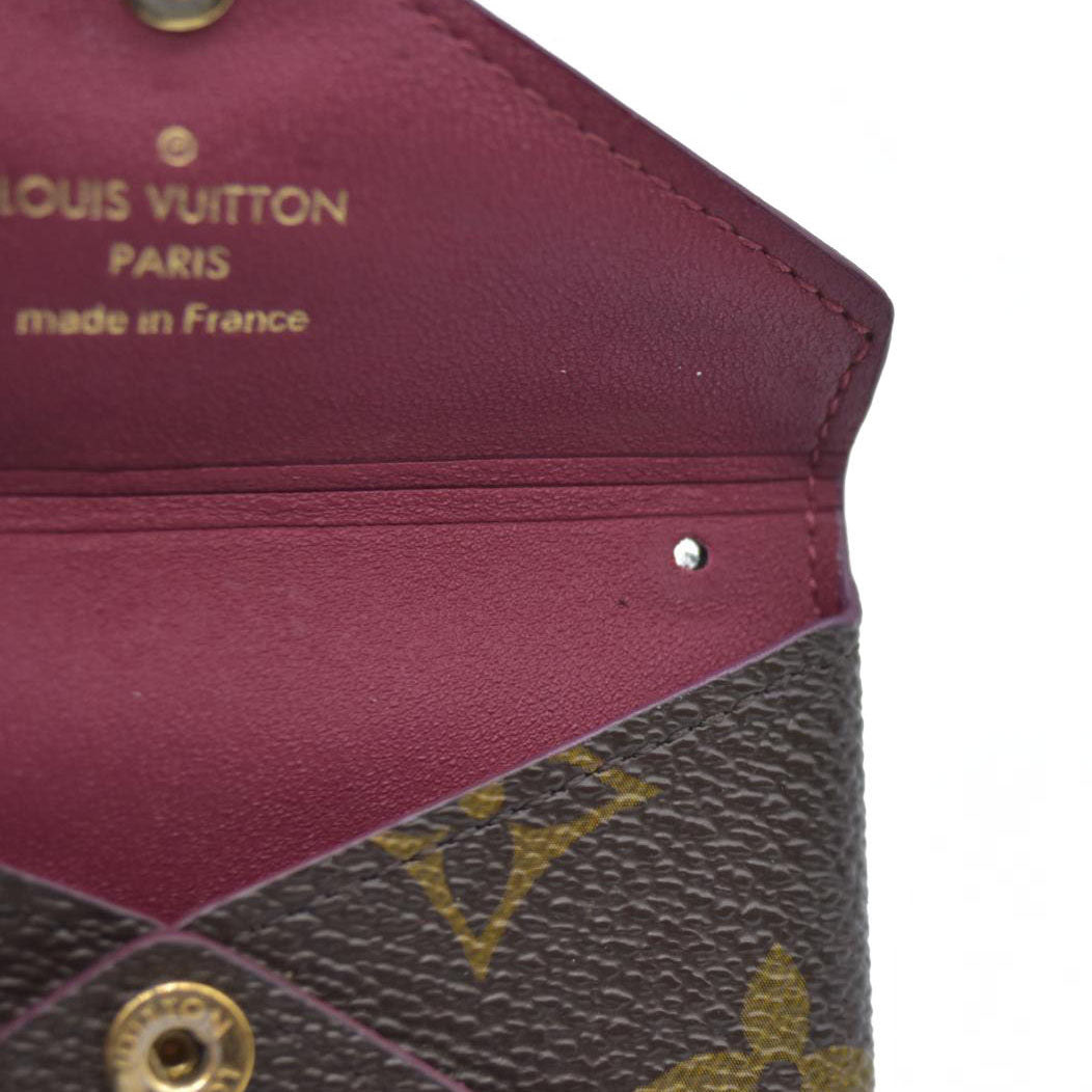 AUCTION $810 Louis Vuitton  Monogram Small Kirigami Pochette Insert Fuchsia SN4158