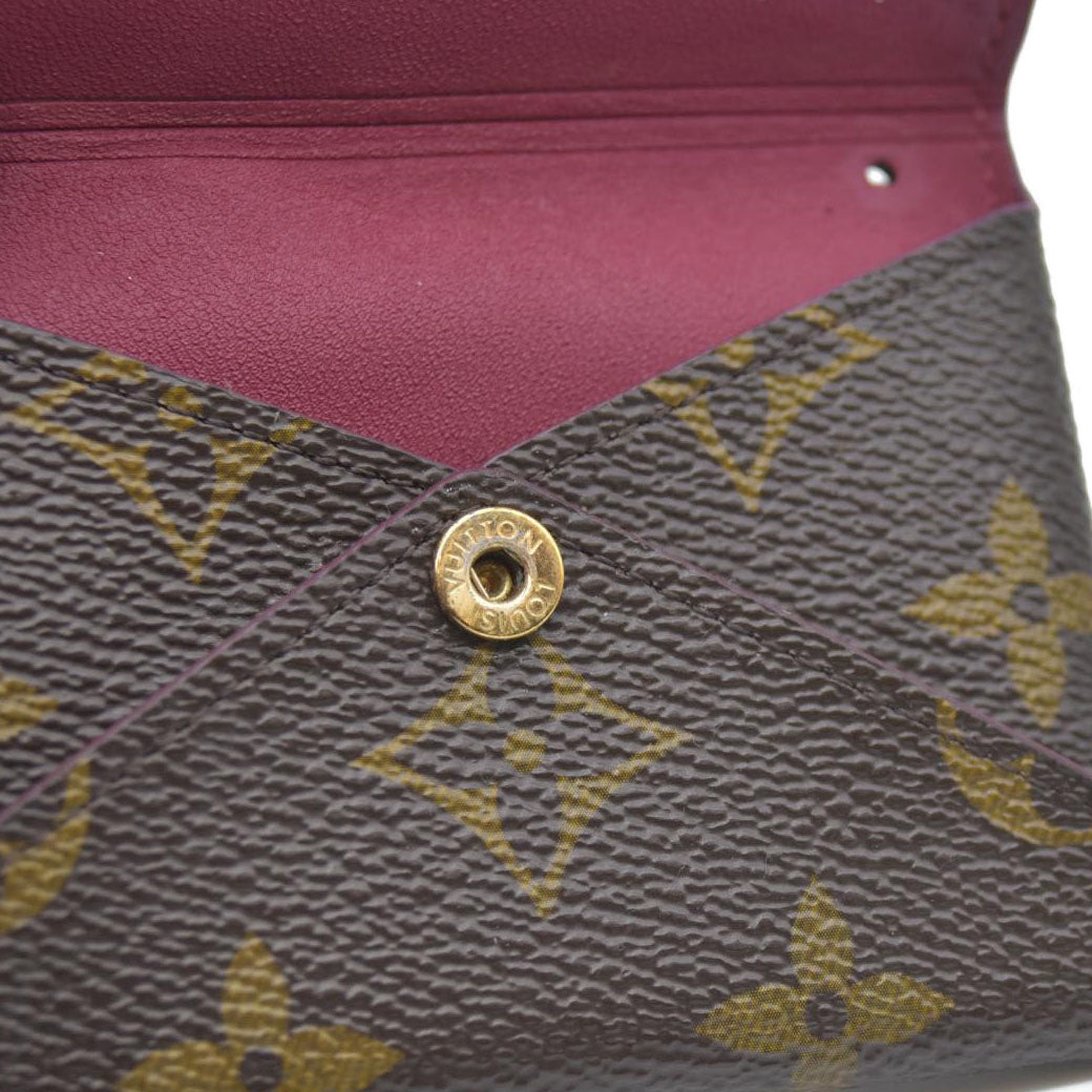 AUCTION $810 Louis Vuitton  Monogram Small Kirigami Pochette Insert Fuchsia SN4158