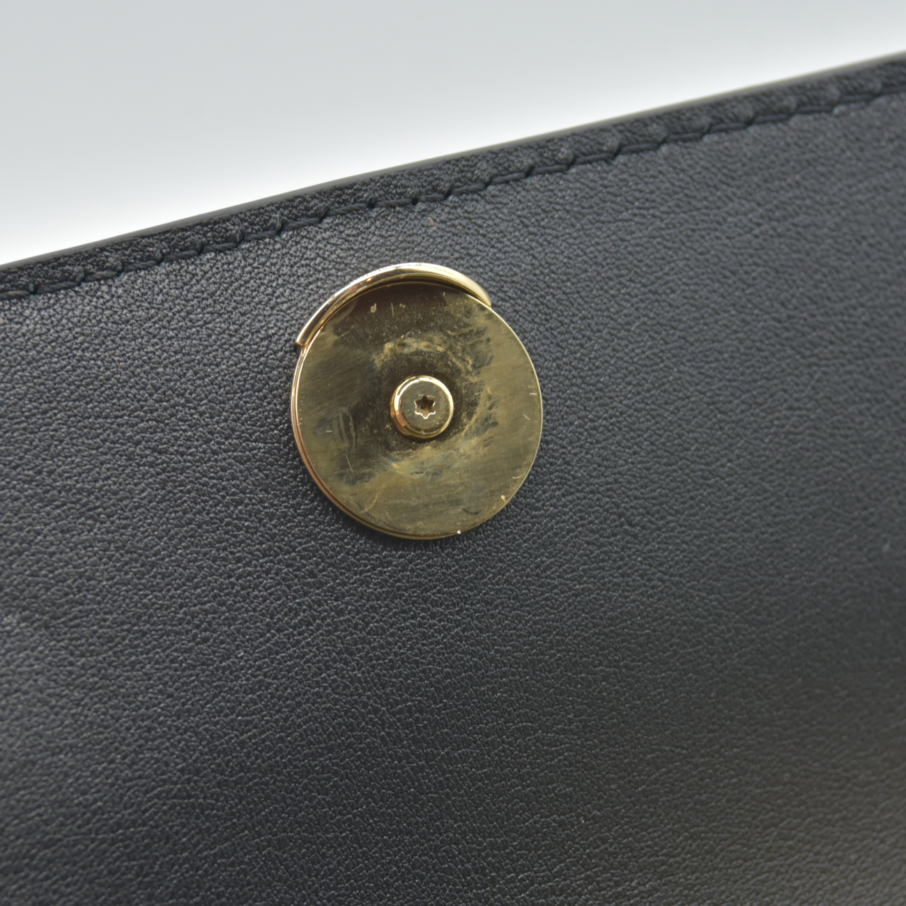 $2080 RFID Louis Vuitton Calfskin LV Bloom Wallet On Chain Black LIKE NEW