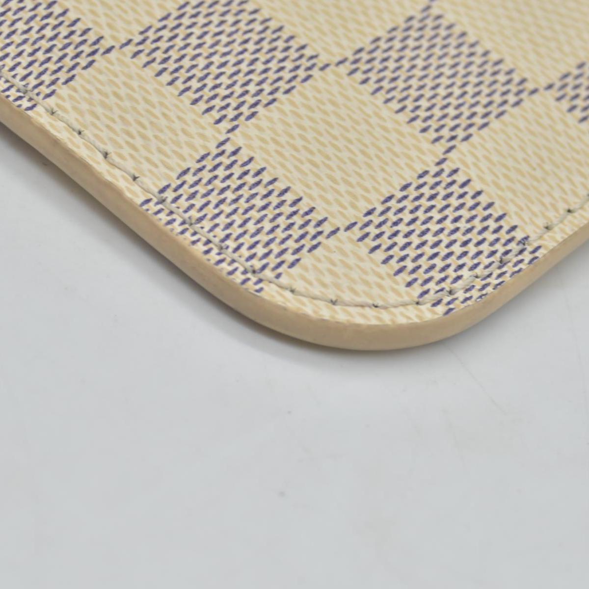 $600 Louis Vuitton Damier Azur Neverfull MM GM Pochette Rose Ballerine