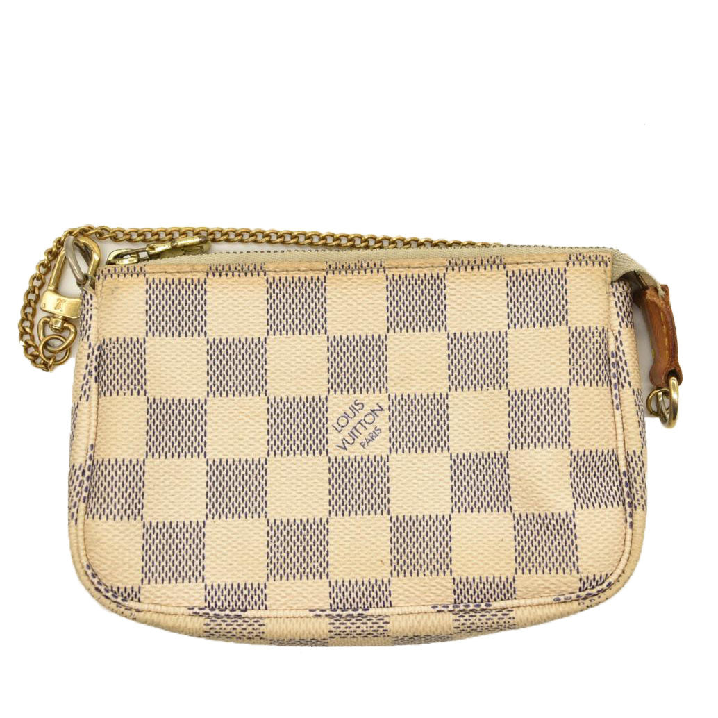 LOUIS VUITTON Damier Azur Mini Pochette Accessories  FL1088