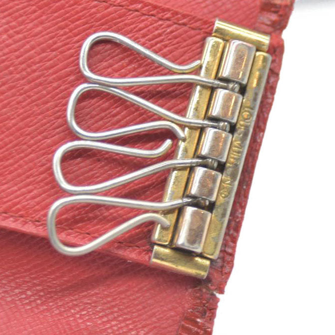 Louis Vuitton Epi Multicles Leather 4 Ring Key Case Red CA0918