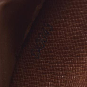 $590 Louis Vuitton Monogram Compact Zip Bifold Wallet Brown CA0043