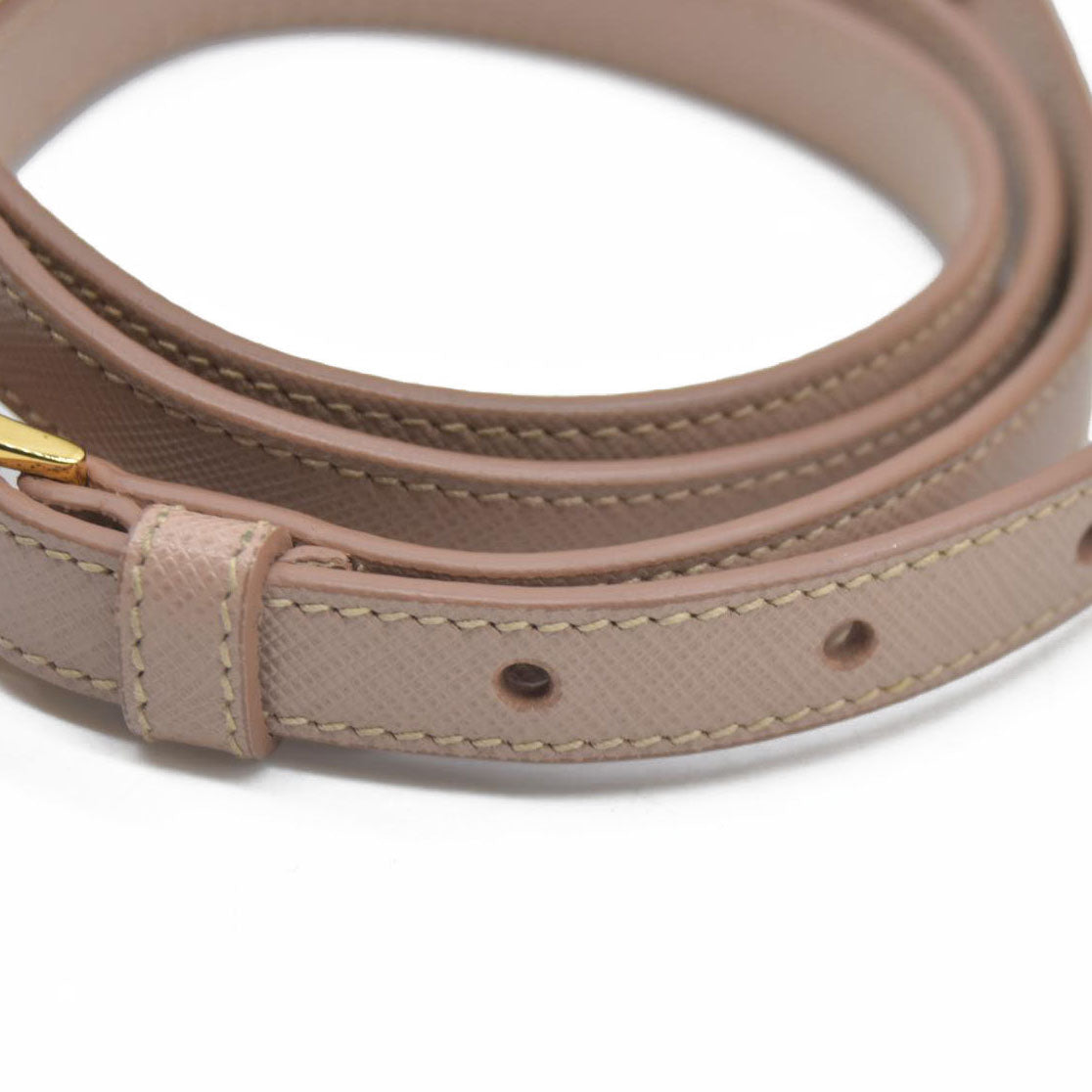 AUCTION $4300 Prada  Saffiano Small Galleria Double Zip Tote Cammeo