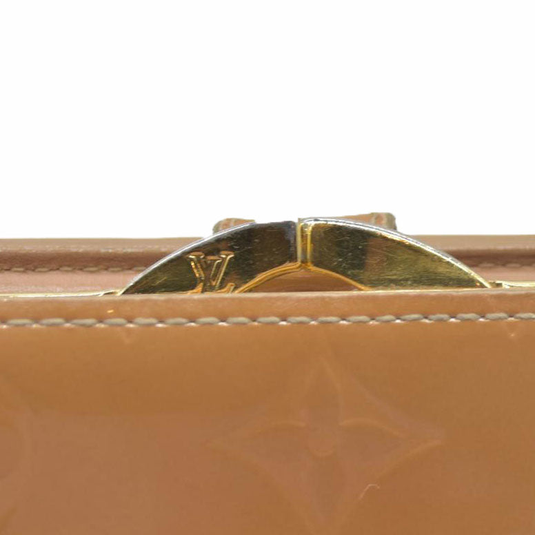 $935 Louis Vuitton Monogram Vernis Kisslock French Wallet Wallet MI0096