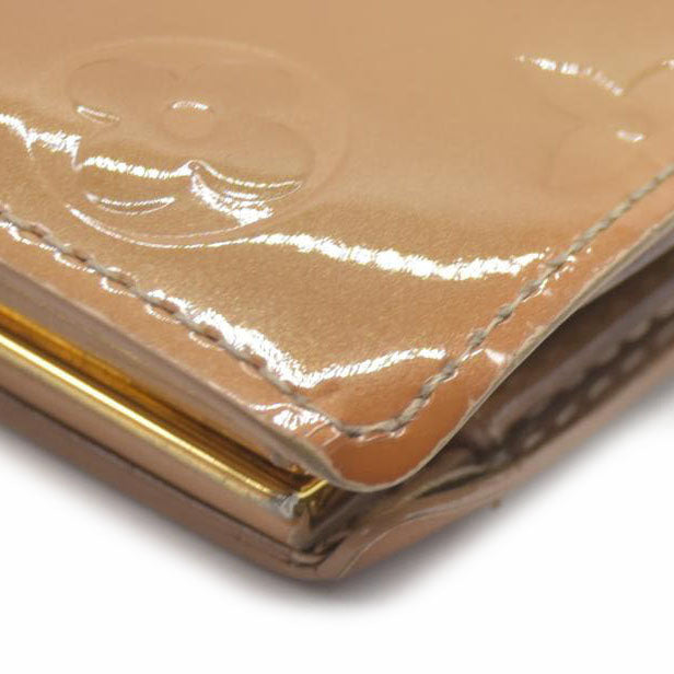 $935 Louis Vuitton Monogram Vernis Kisslock French Wallet Wallet MI0096