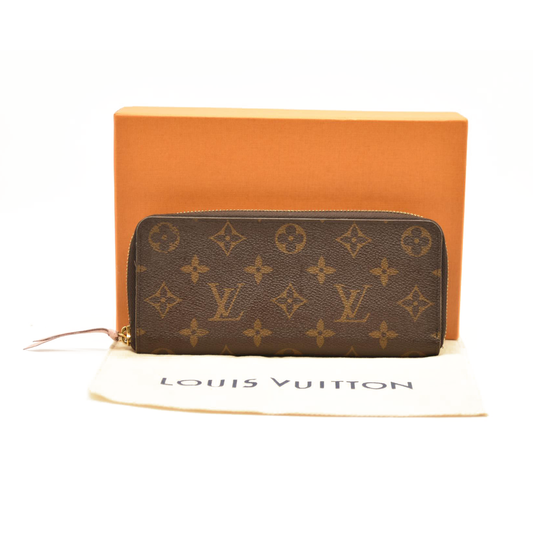 LOUIS VUITTON Monogram Clemence Wallet Rose Ballerine CA3200