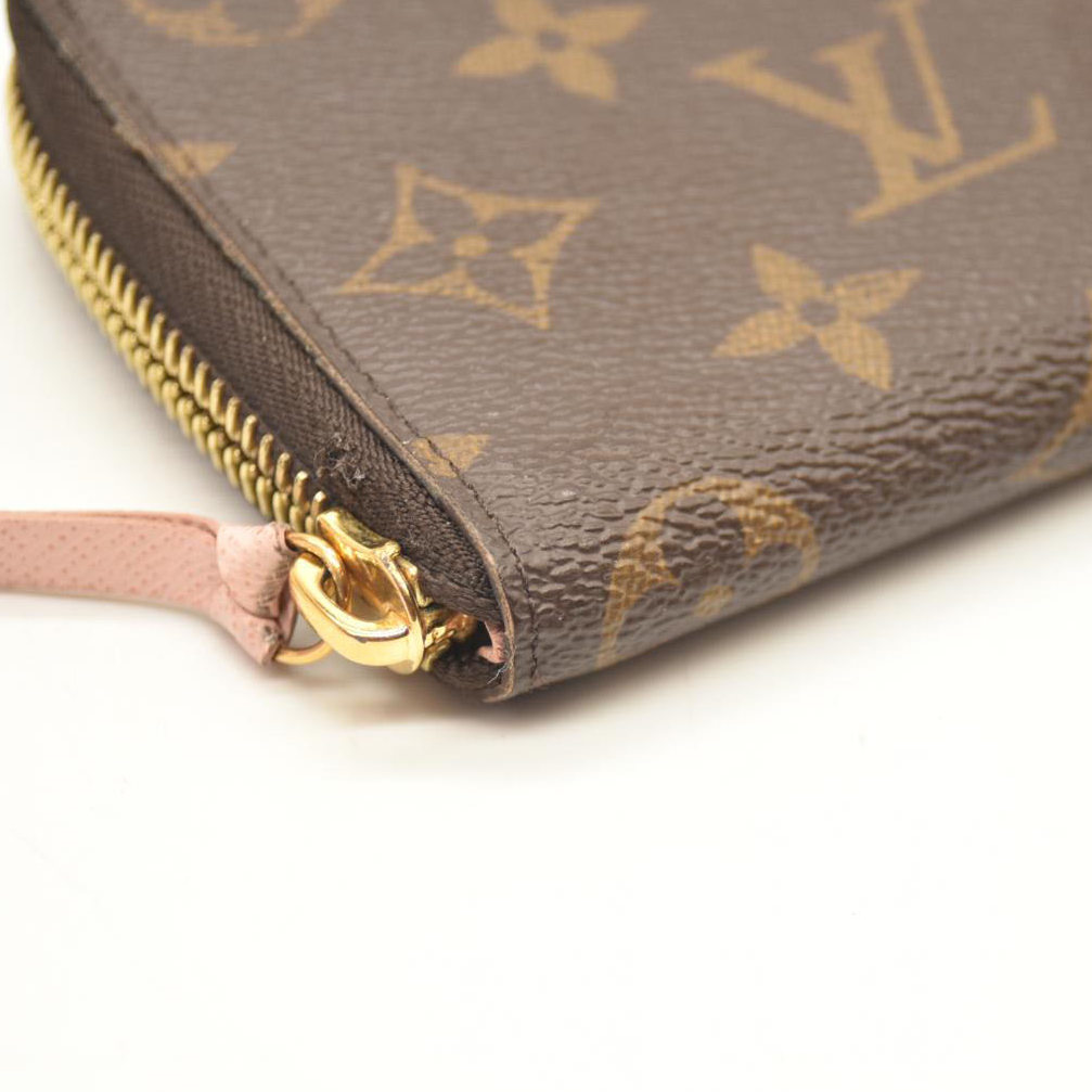 LOUIS VUITTON Monogram Clemence Wallet Rose Ballerine CA3200