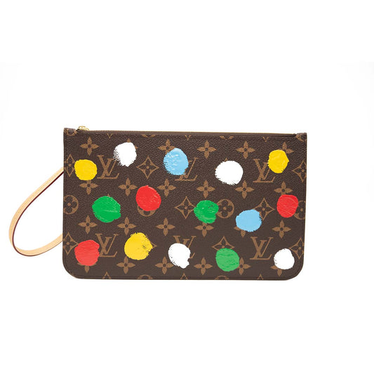 NEW Louis Vuitton Neverfull Pochette Yayoi Kusama Painted Dots Monogram Canvas Large