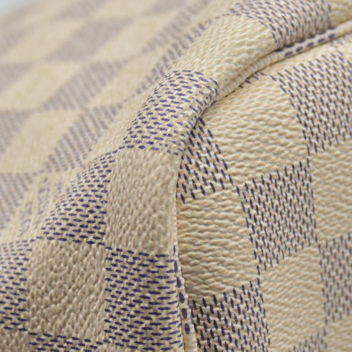 $2170 Louis Vuitton Damier Azur Neo Neverfull MM Rose Ballerine RFID