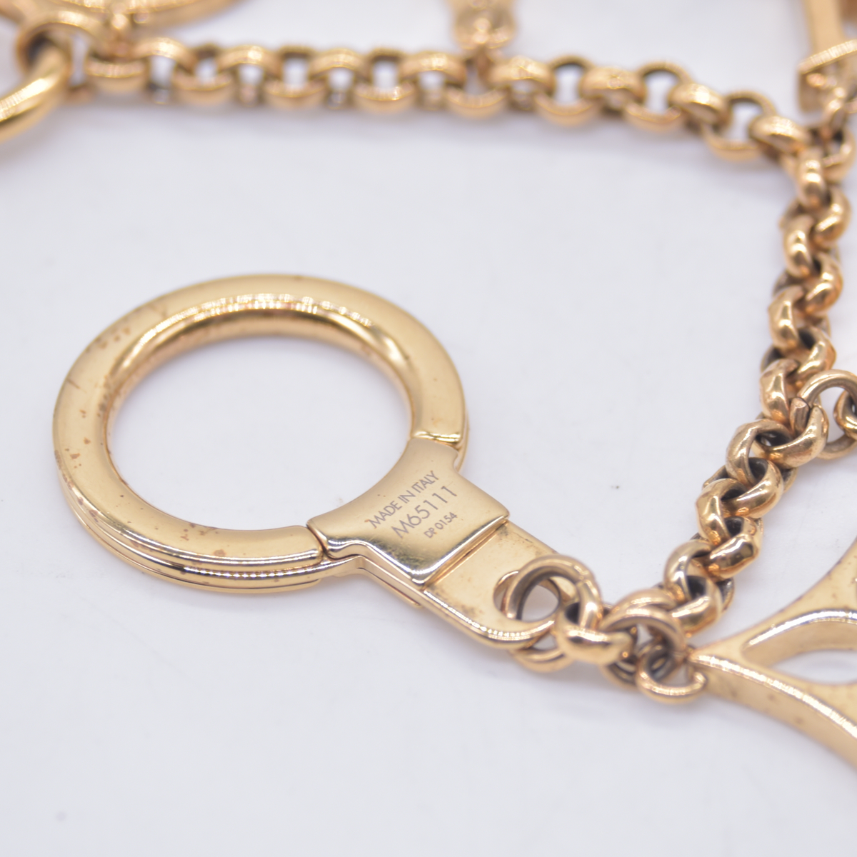 $675 2014 Louis Vuitton Fleur De Monogram Bag Charm DR0154