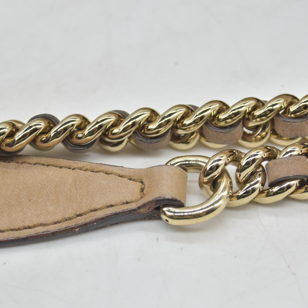 $1980 GUCCI Nubuck Medium Soho Double Chain Shoulder Bag Taupe