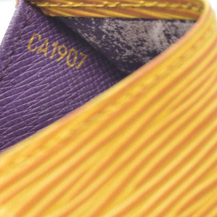 Louis Vuitton Epi Porte Mannaie Simple Leather Coin Purse Wallet Yellow CA1907