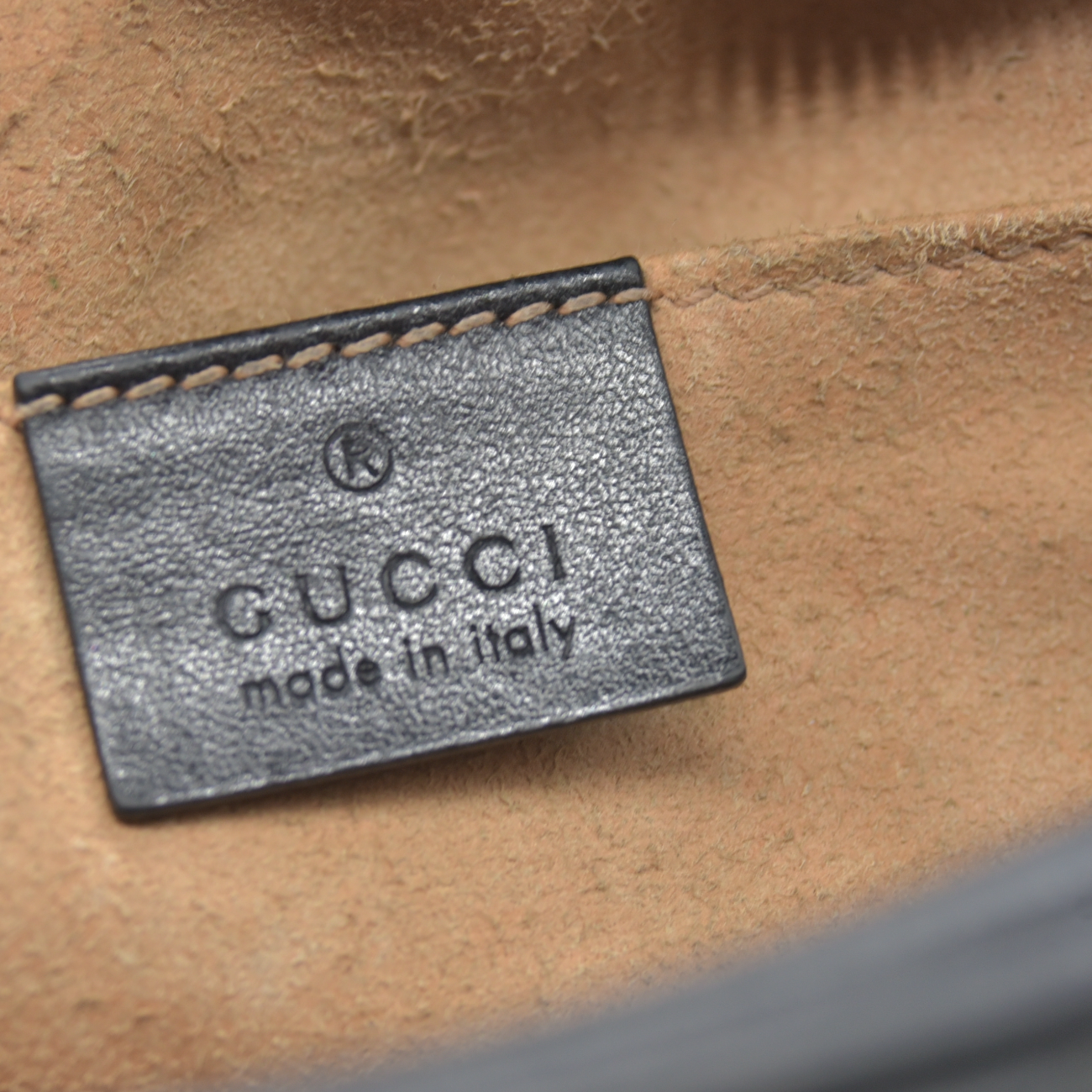 $1950 Gucci Calfskin Matelasse Small GG Marmont Chain Shoulder Bag Black