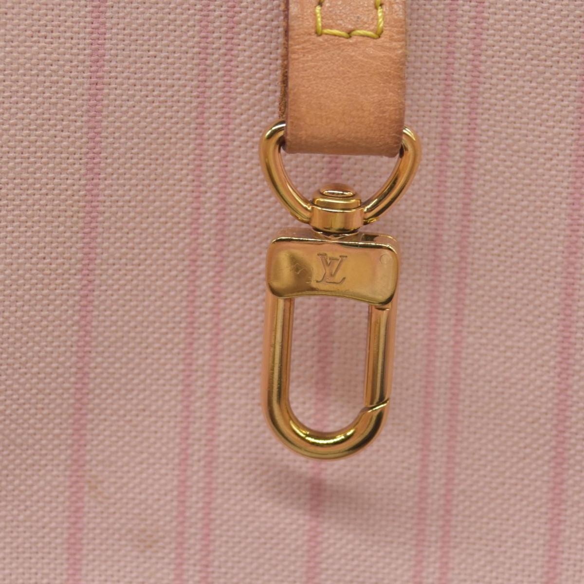 $2170 Louis Vuitton Damier Azur Neo Neverfull MM Rose Ballerine RFID