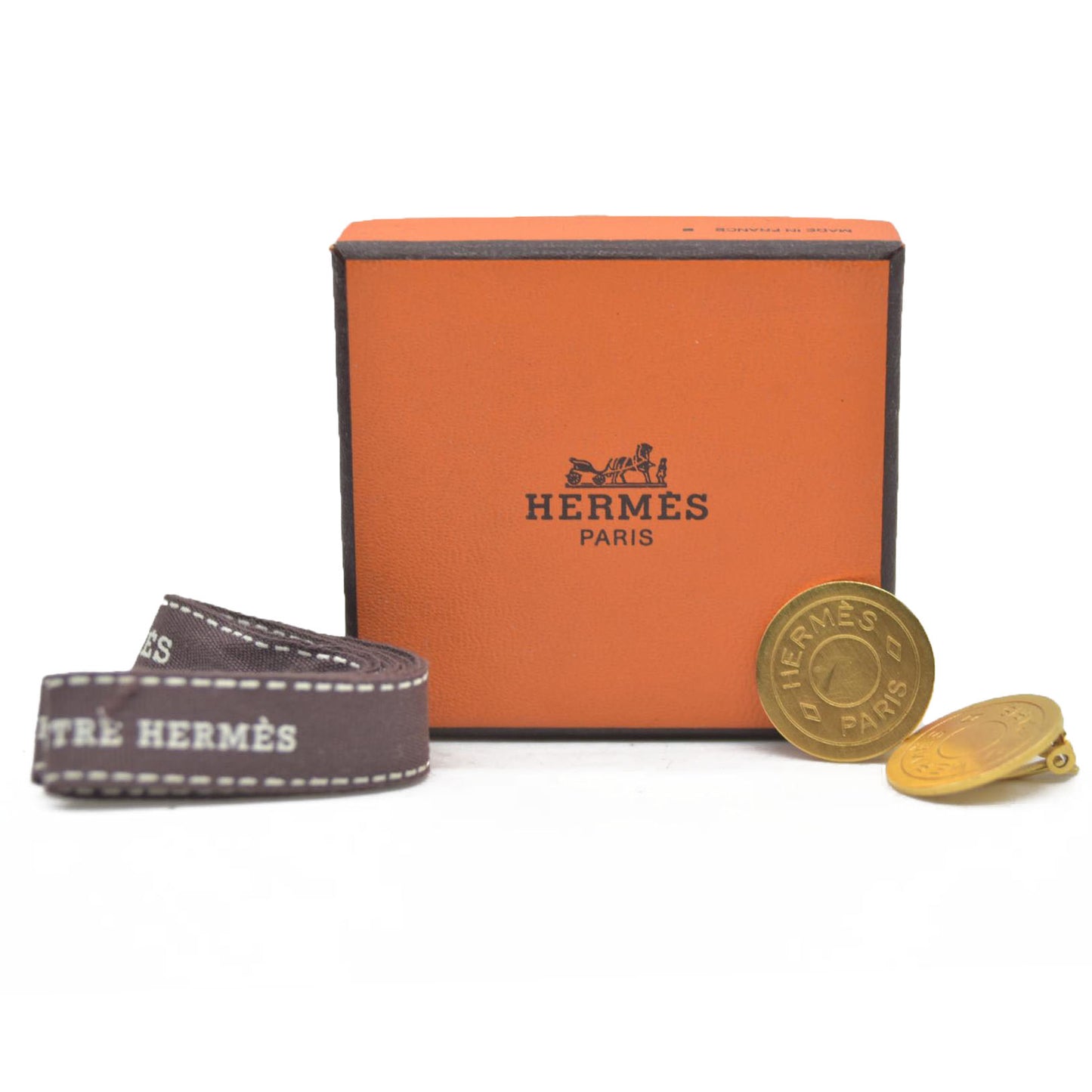 Hermes Bijouterie Fantaisie Earrings Gold