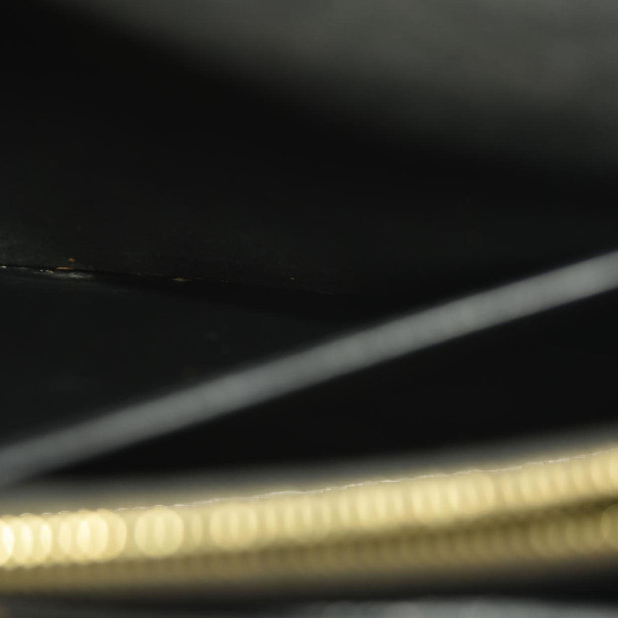 Louis Vuitton  Damier Ebene Vavin Chain Wallet Black