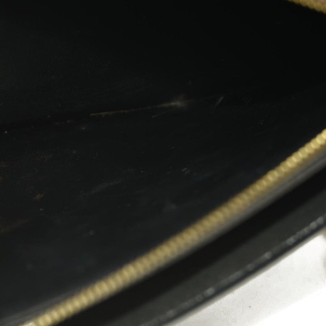 Louis Vuitton  Damier Ebene Vavin Chain Wallet Black