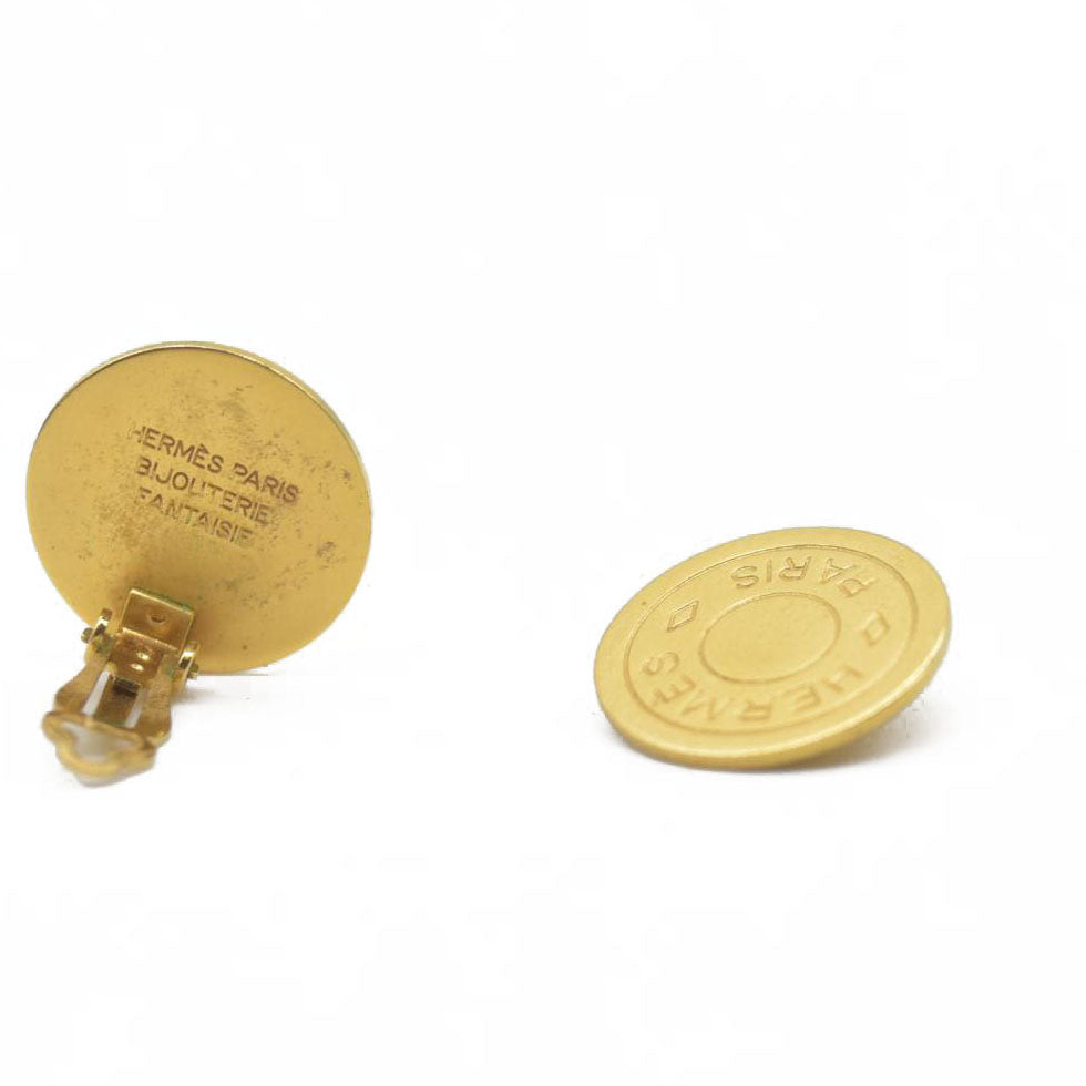 Hermes Bijouterie Fantaisie Earrings Gold