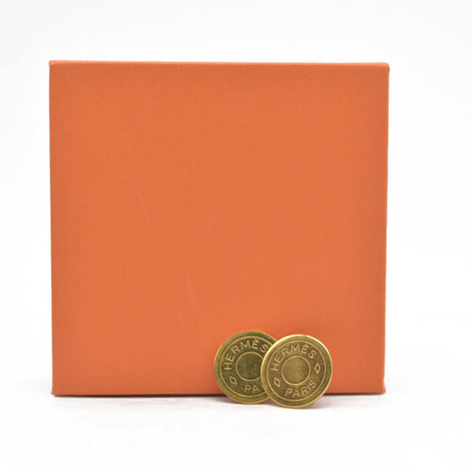 Hermes Bijouterie Fantaisie Earrings Gold