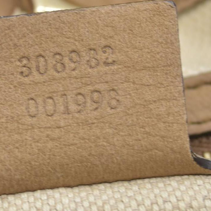 $1980 GUCCI Nubuck Medium Soho Double Chain Shoulder Bag Taupe
