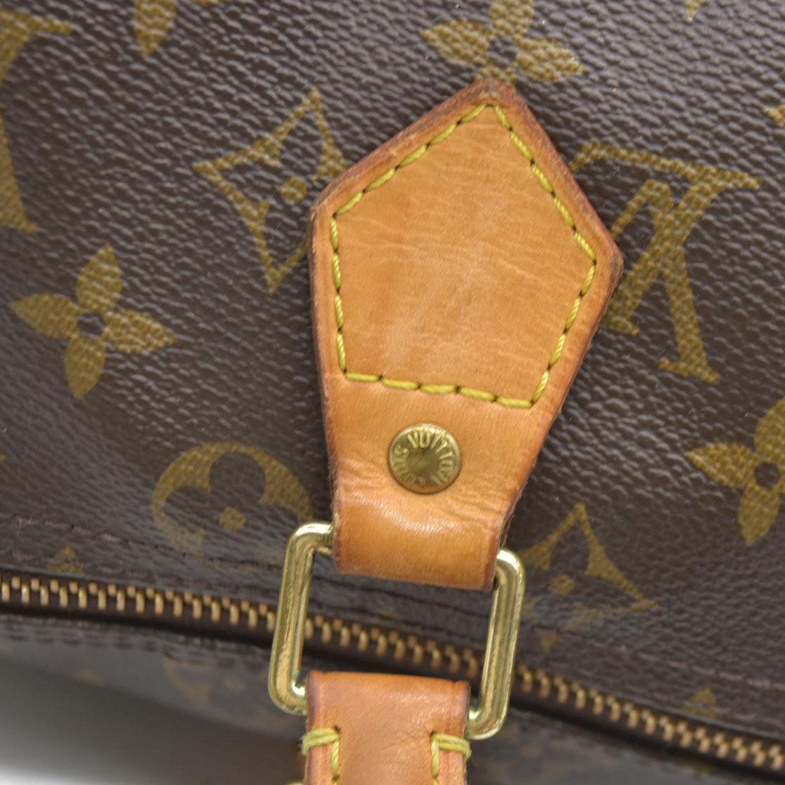 $1730 Louis Vuitton  Monogram Speedy 35 SD1007