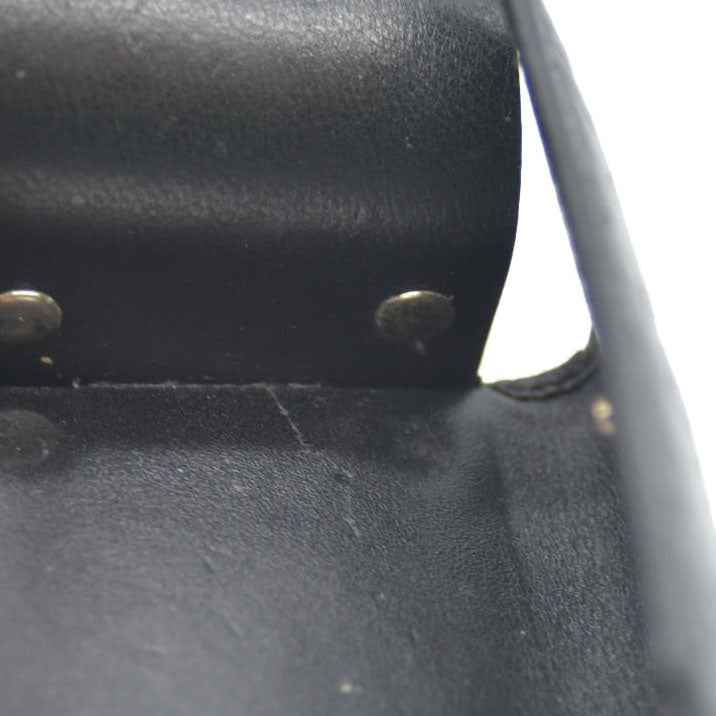 GUCCI Ssima GG Logo Leather 6 Ring Key Case Black