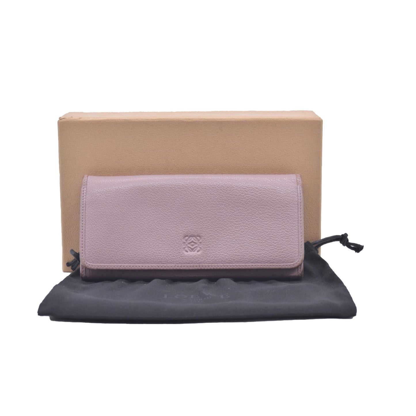 Loewe  Leather Continental Wallet Beige CONSIGNMENT
