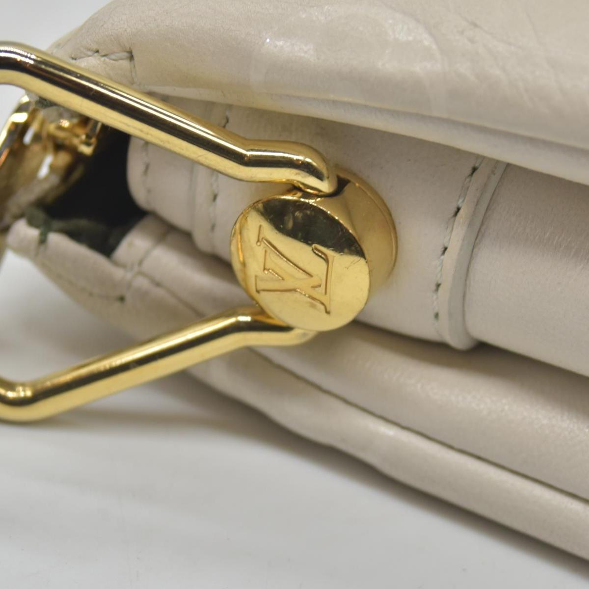 $4950 Louis Vuitton Lambskin Embossed Monogram Coussin PM Beige Cream