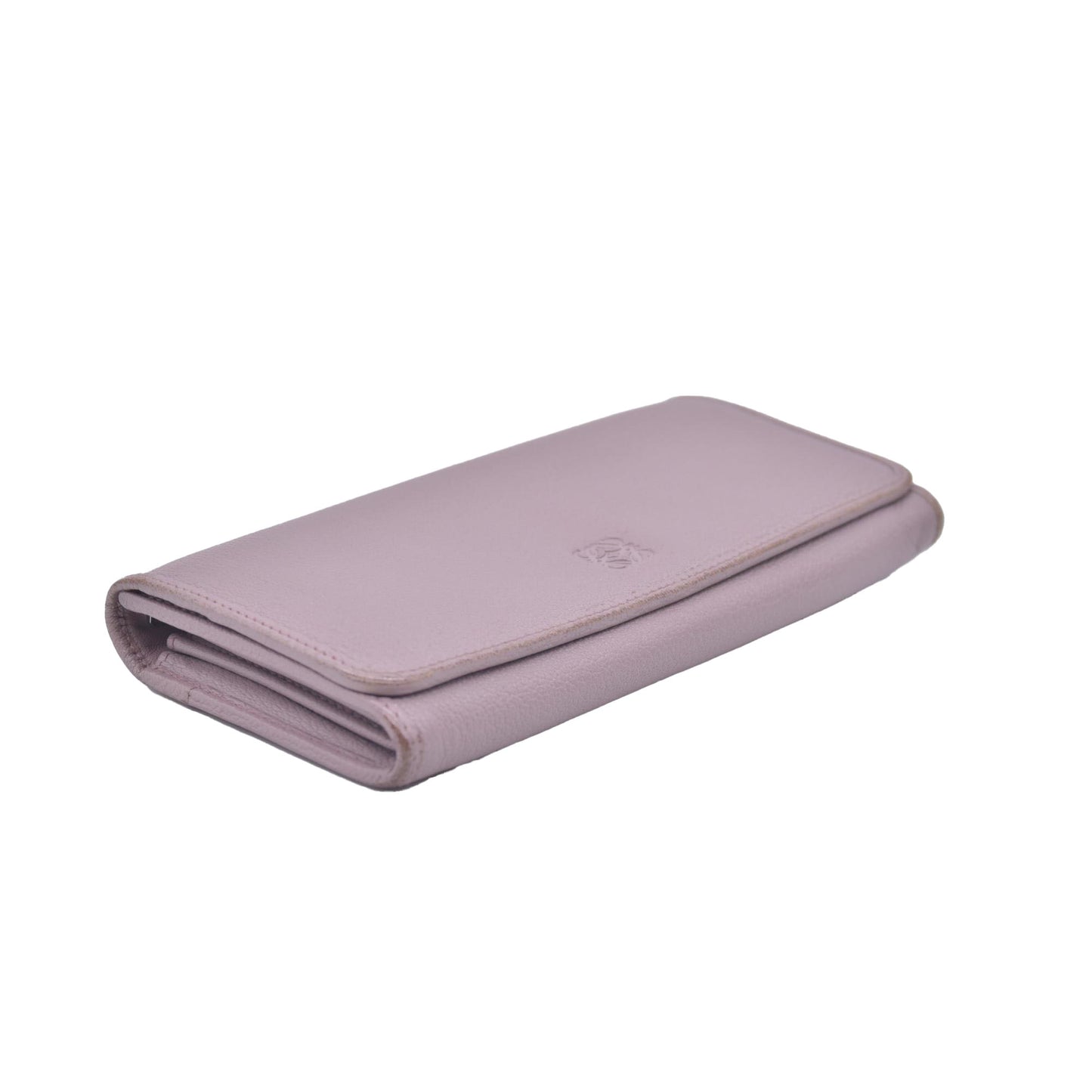 Loewe  Leather Continental Wallet Beige CONSIGNMENT