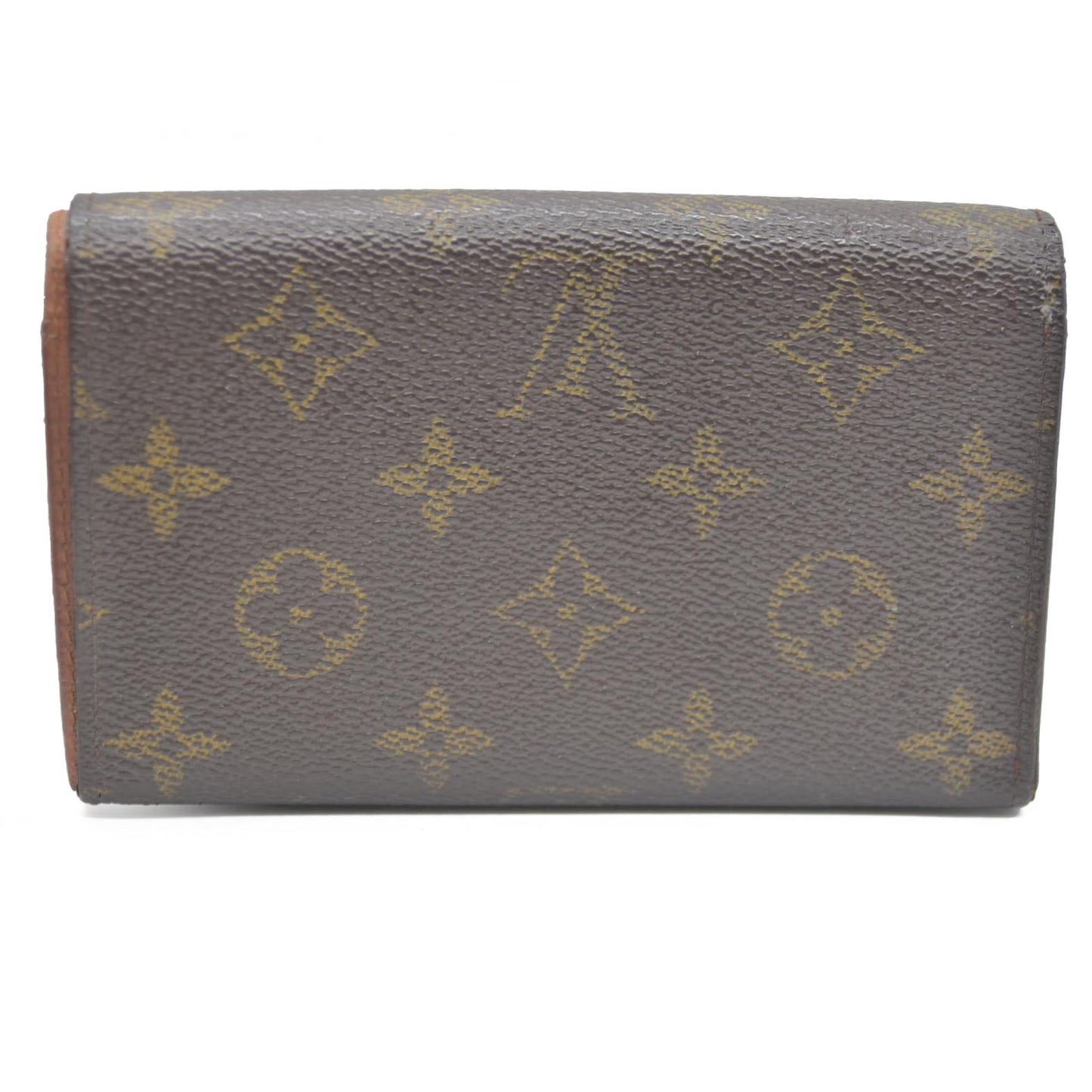 Louis Vuitton Monogram Porte Monnaie Billets Tresor Bifold Wallet Brown CA0927