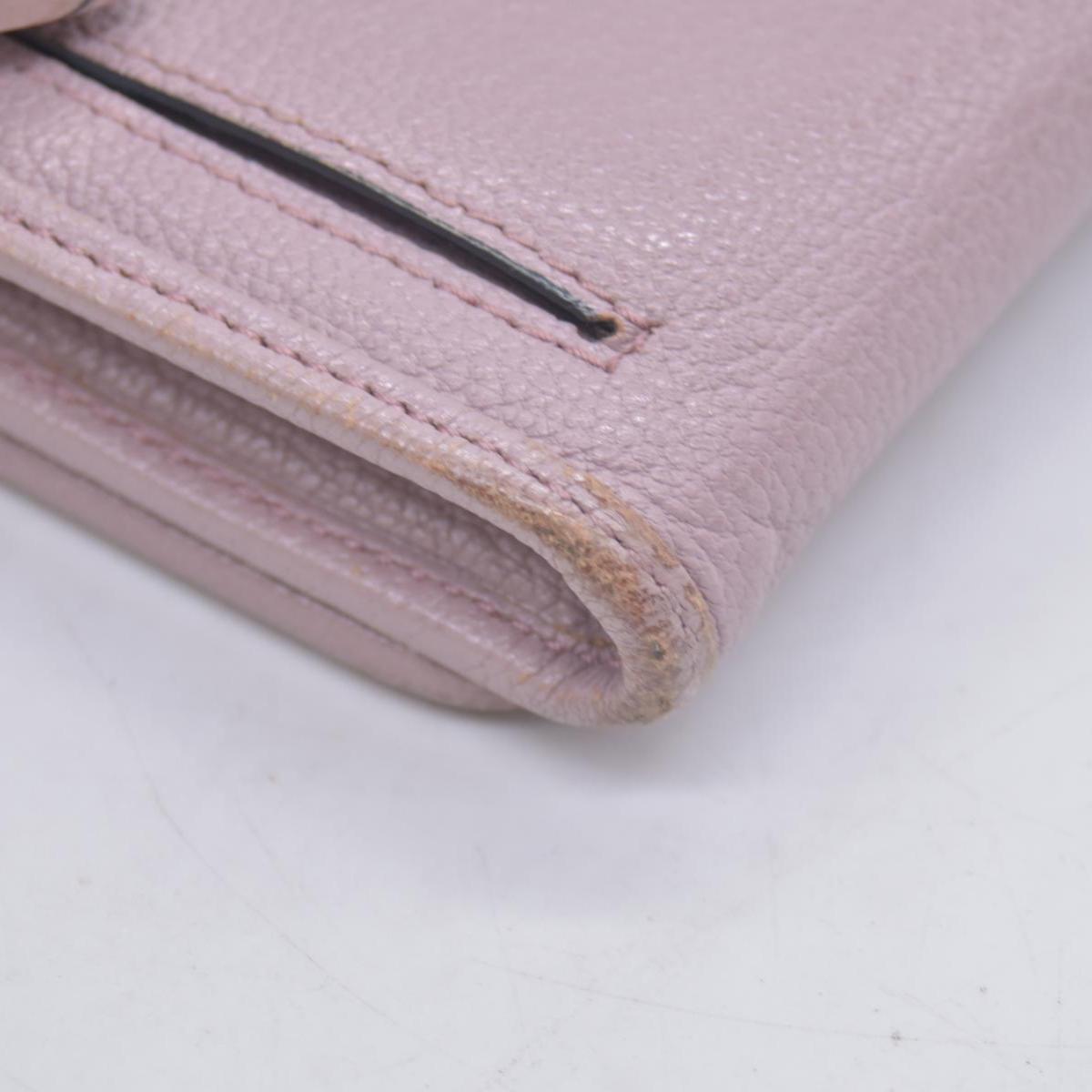 Loewe  Leather Continental Wallet Beige CONSIGNMENT