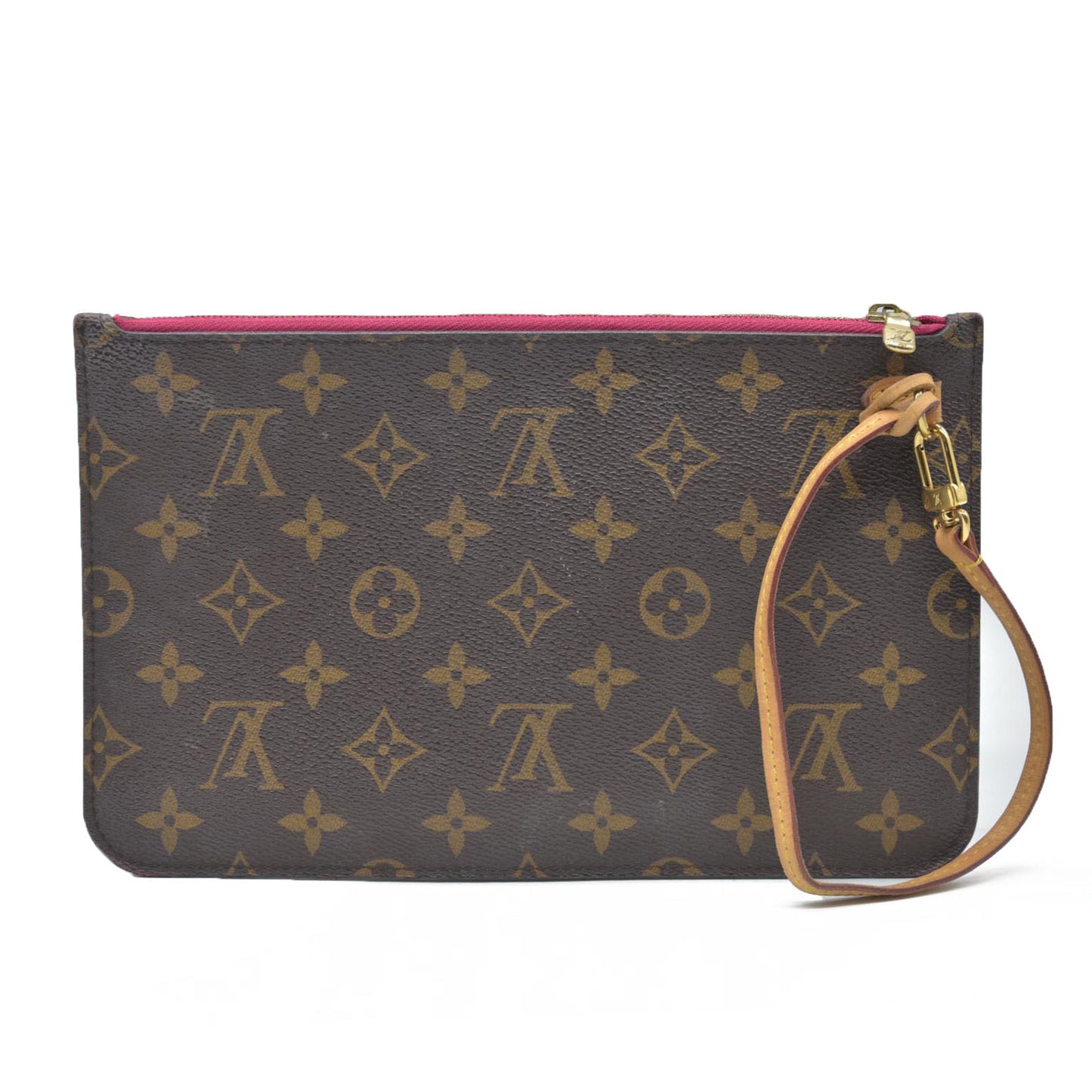 AUCTION $600 Louis Vuitton  Monogram Neverfull MM GM Pochette Pivoine CA3186