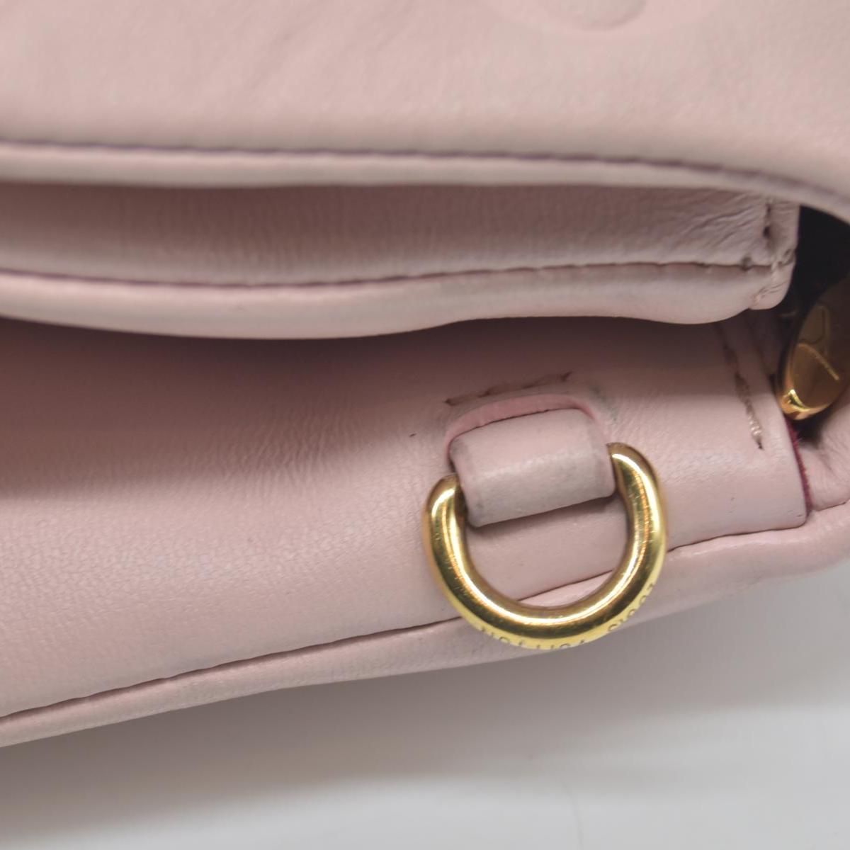 $3150 Louis Vuitton Monogram Embossed Pochette Coussin Pink