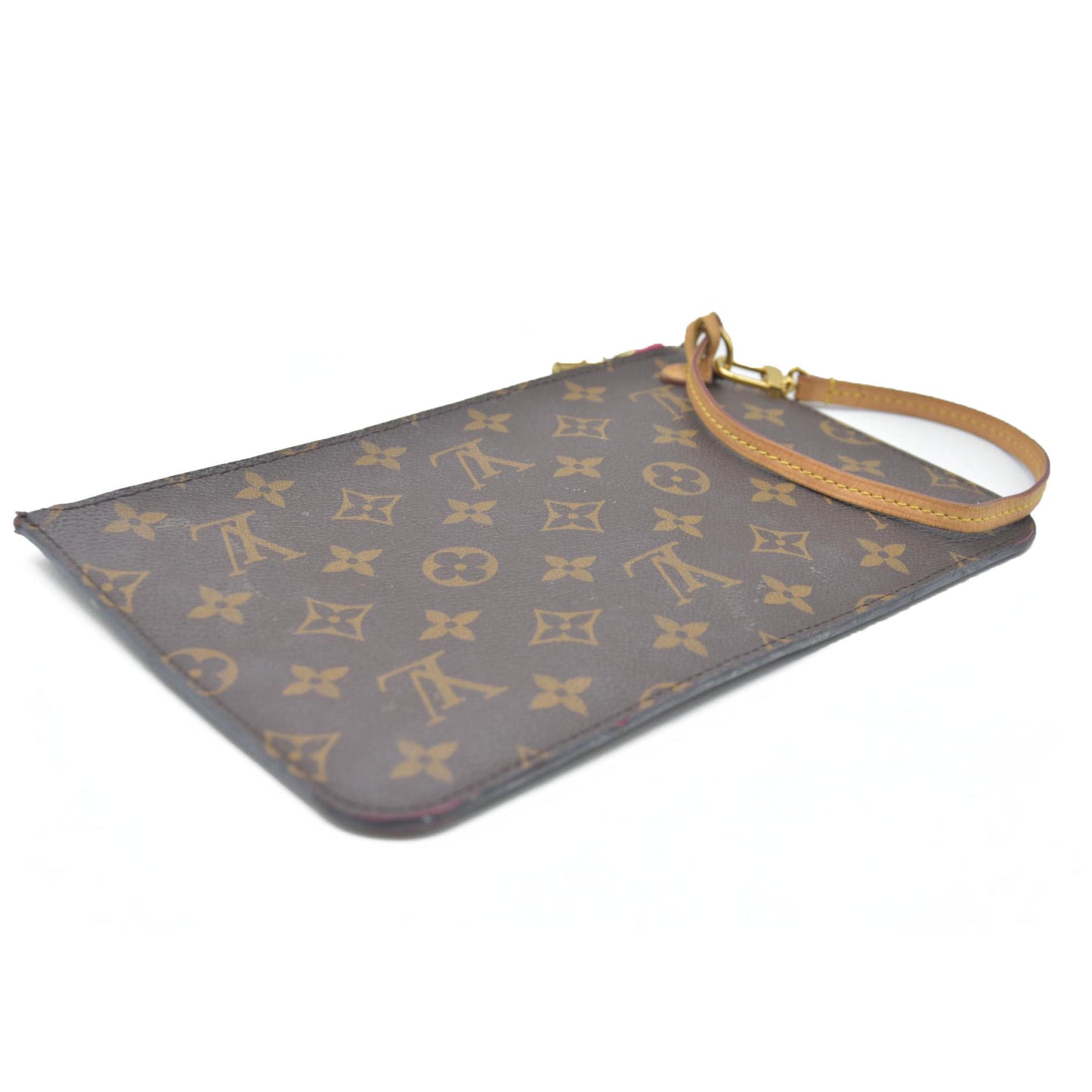 AUCTION $600 Louis Vuitton  Monogram Neverfull MM GM Pochette Pivoine CA3186