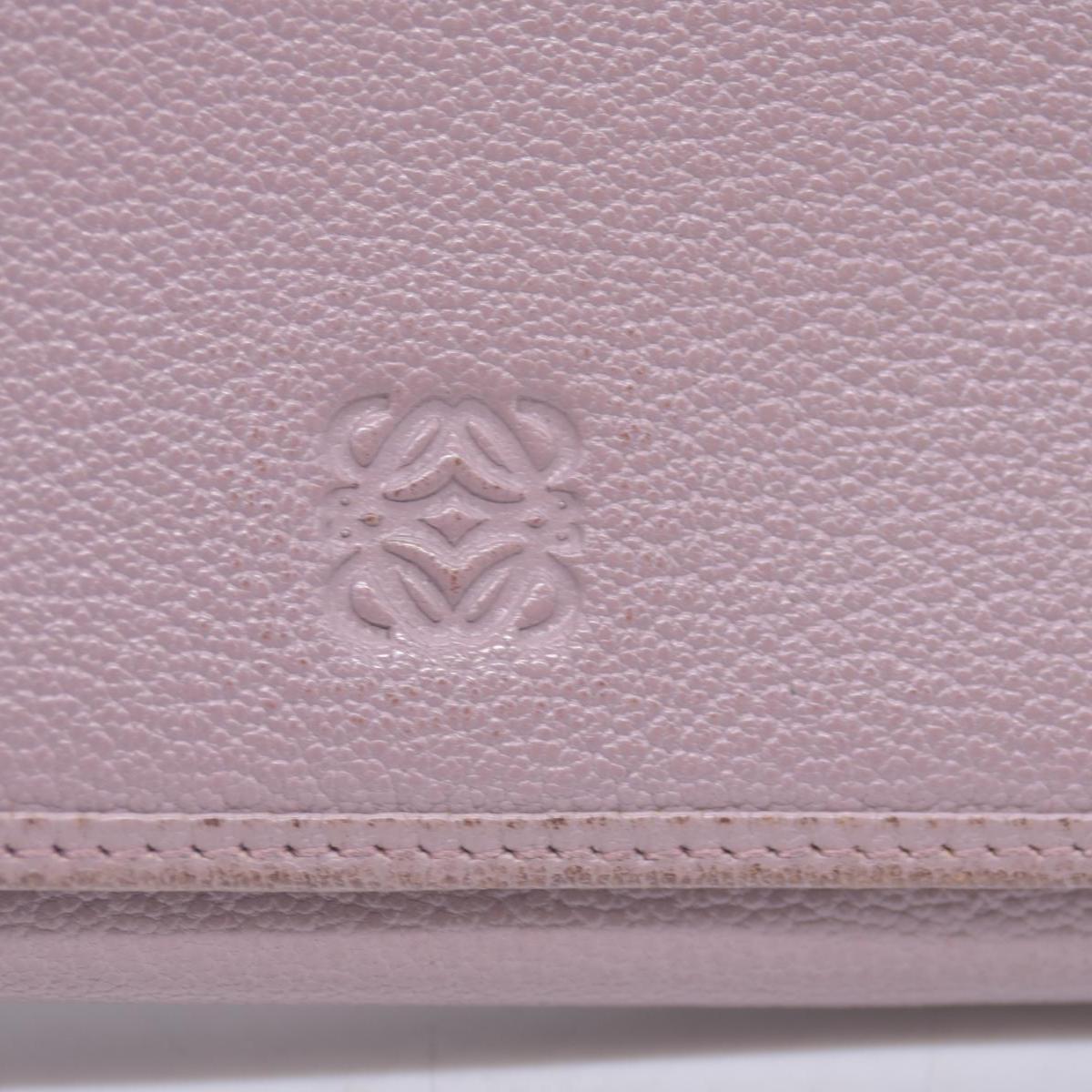 Loewe  Leather Continental Wallet Beige CONSIGNMENT