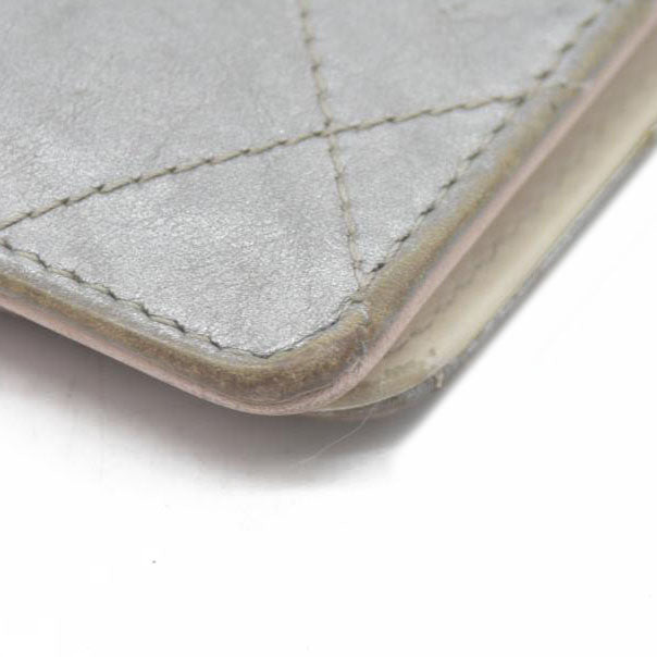 CHANEL CC Matelasse Leather Bifold Long Wallet