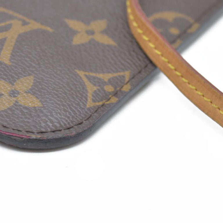 AUCTION $600 Louis Vuitton  Monogram Neverfull MM GM Pochette Pivoine CA3186